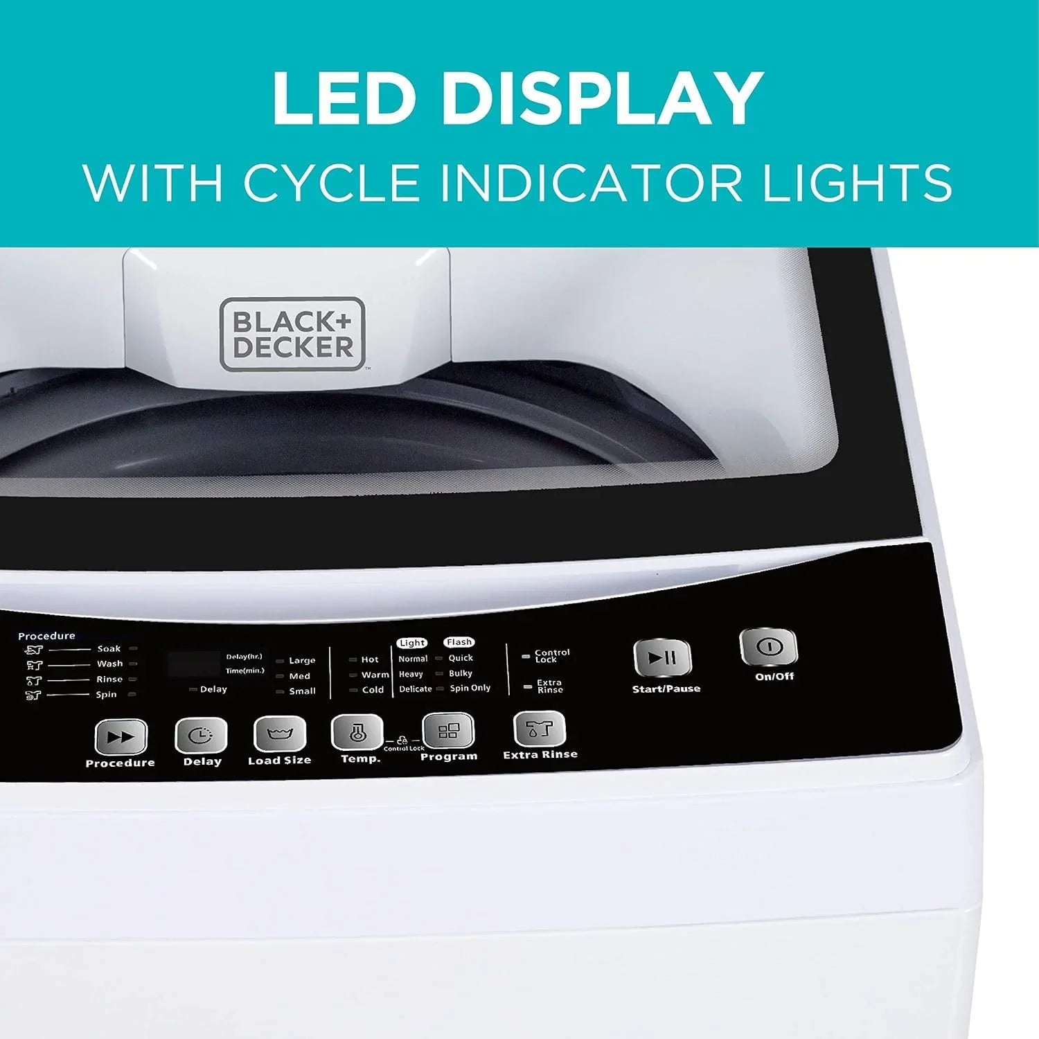 Machine à laver portable d'une capacité de 6,6 lb pour maisons et appartements, 5 cycles de lavage