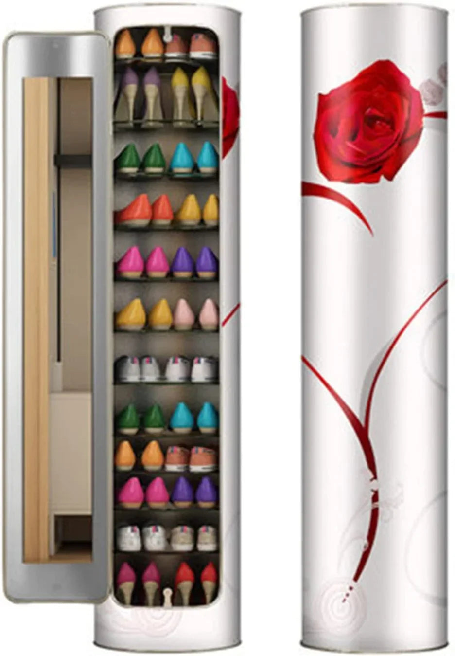 Armoire à chaussures rotative de désinfection multicouche de grande capacité