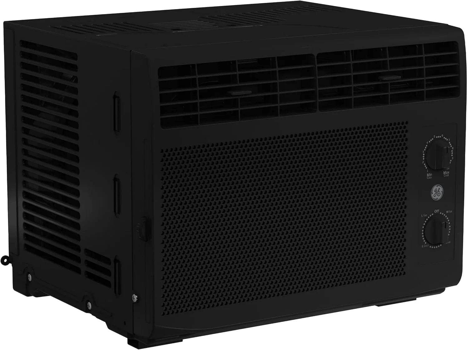 Climatiseur de fenêtre GE, 6 000 BTU, pour petites pièces jusqu'à 250 pieds carrés, avec ventilateur réglable et réglages de refroidissement