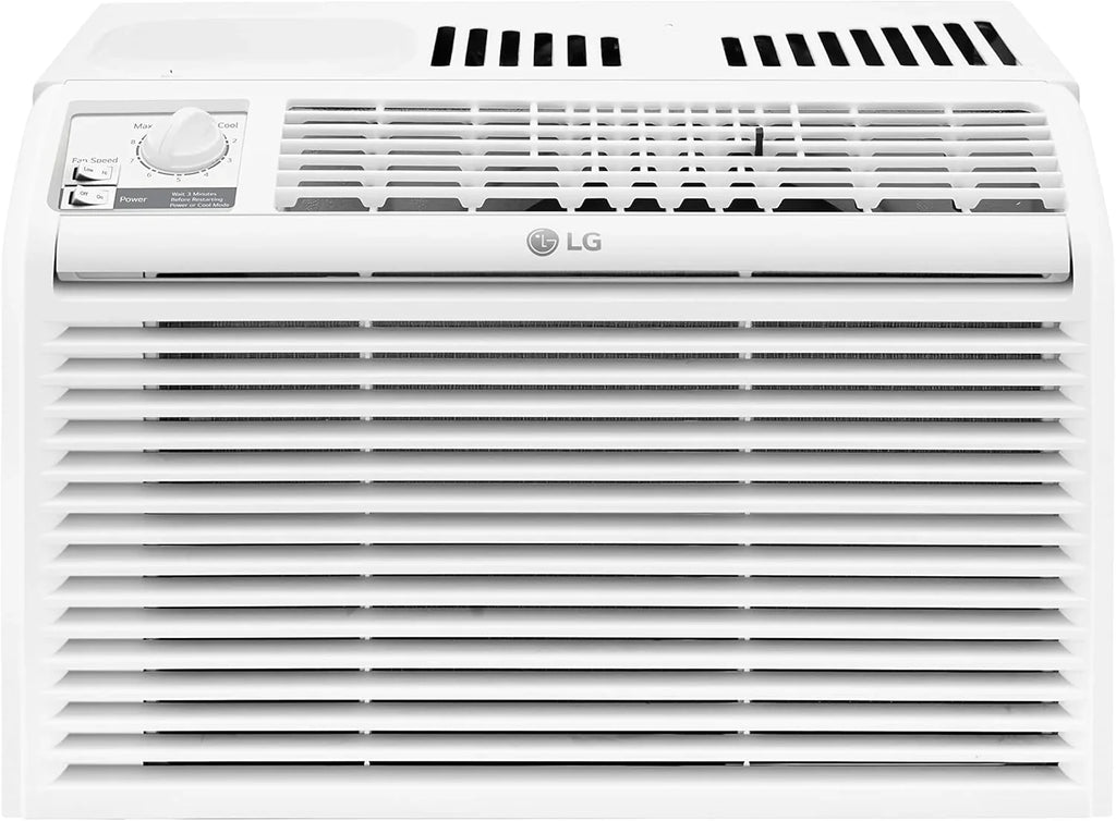 Climatiseur de fenêtre LG 5 000 BTU [Nouveauté 2023] Commandes mécaniques simples, ultra-silencieux