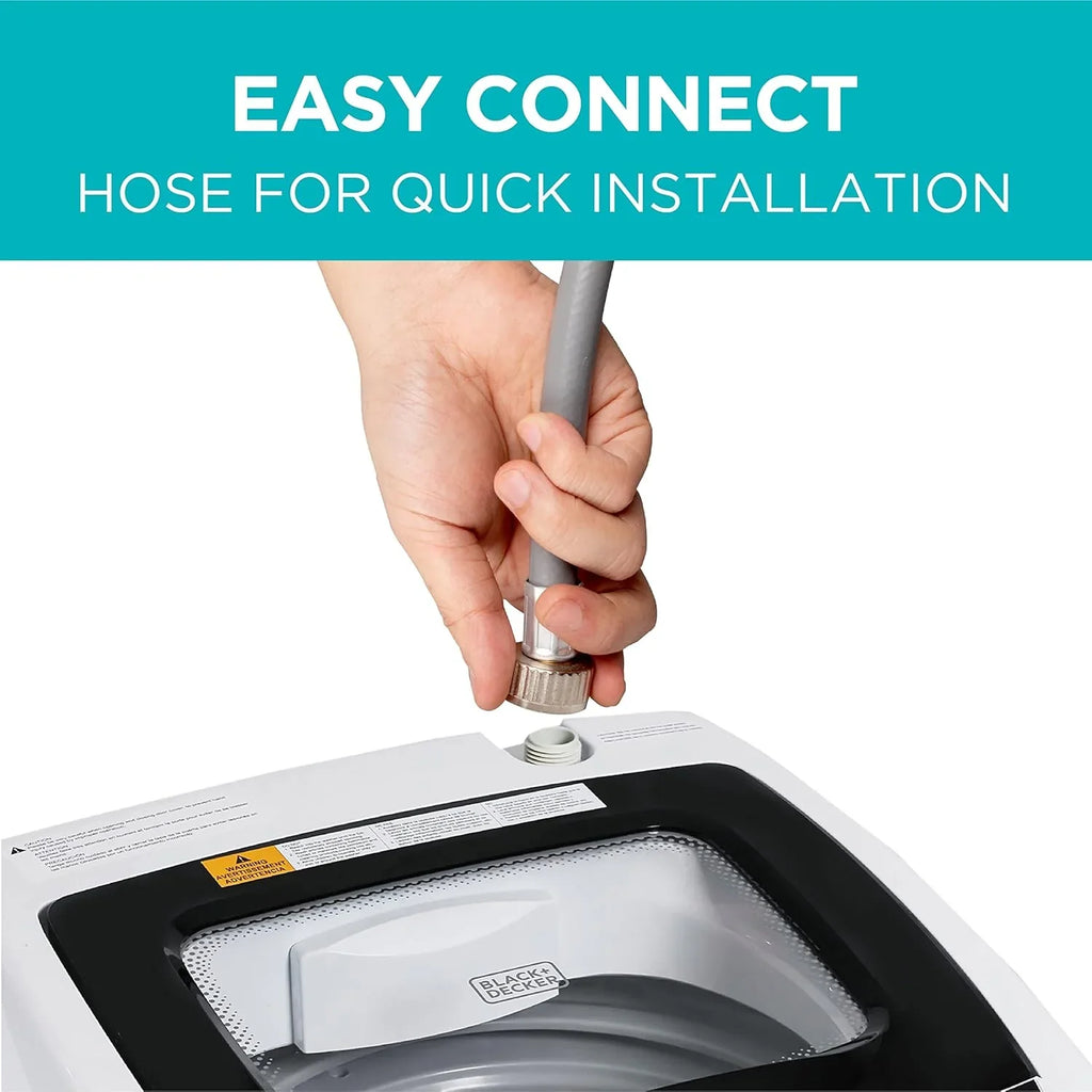 Machine à laver portable d'une capacité de 6,6 lb pour maisons et appartements, 5 cycles de lavage