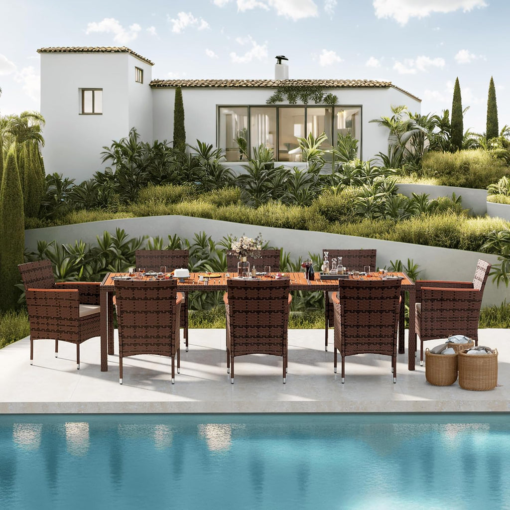 Ensemble de meubles de salle à manger Devoko 7 pièces, ensemble de salon de patio,