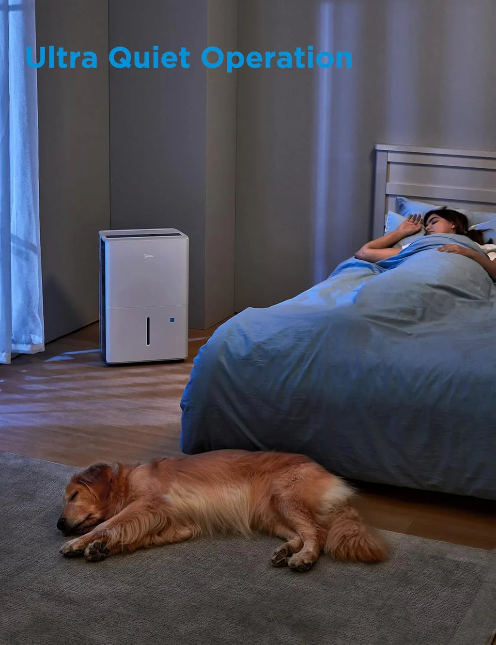 Déshumidificateur Midea de 4 500 pi² avec pompe, certifié Energy Star, 50 pintes