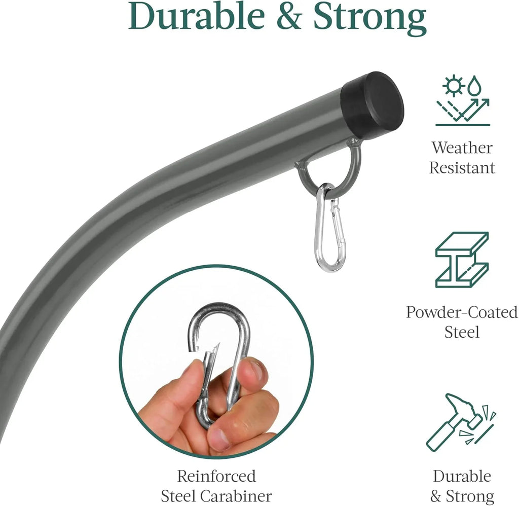 Support en C pour hamac en métal Best Choice Products