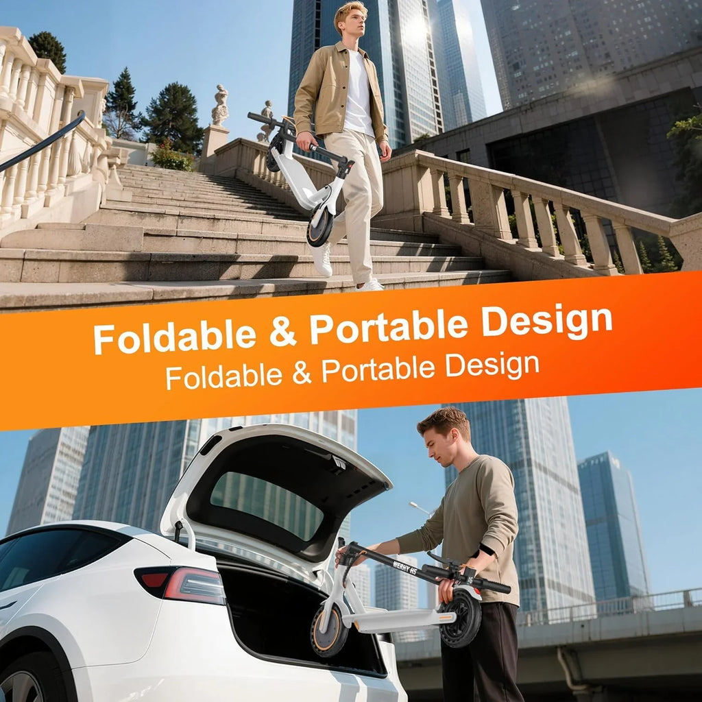 Trottinette électrique, moteur 350W/500W, vitesse maximale 19/22 mph