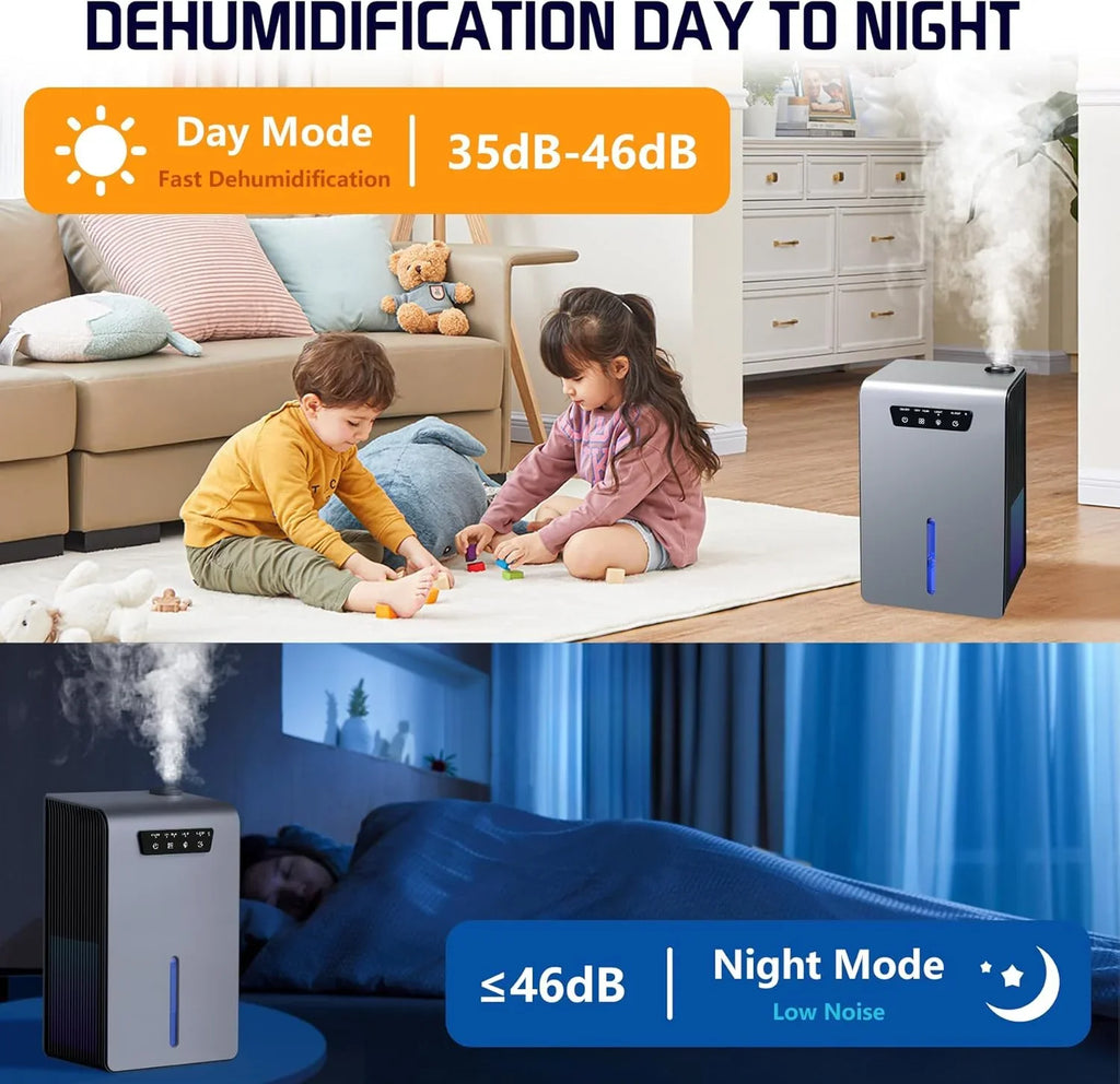 Déshumidificateur, humidificateur et déshumidificateur combinés deux en un