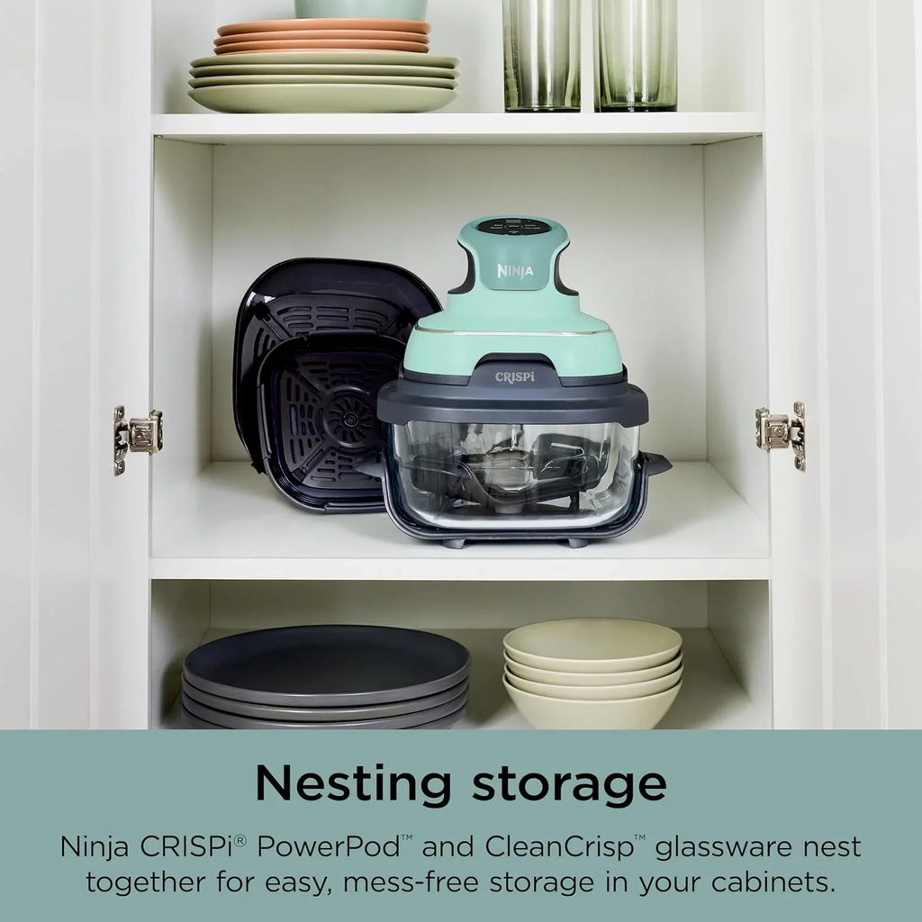 Ninja Crispi Friteuse à air portative en verre 4-en-1