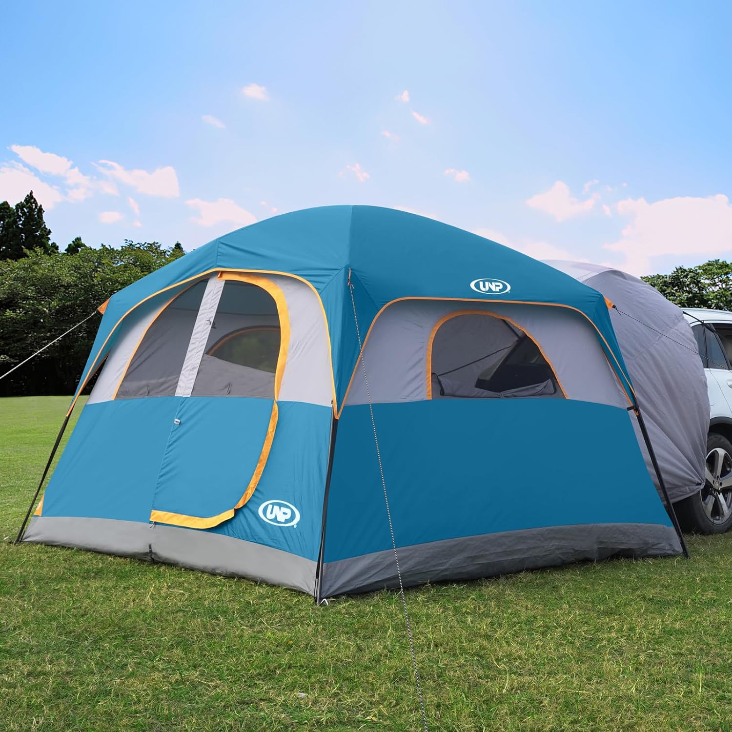 Tente SUV pour camping, tente hayon SUV 6 personnes - Installation facile avec double toit