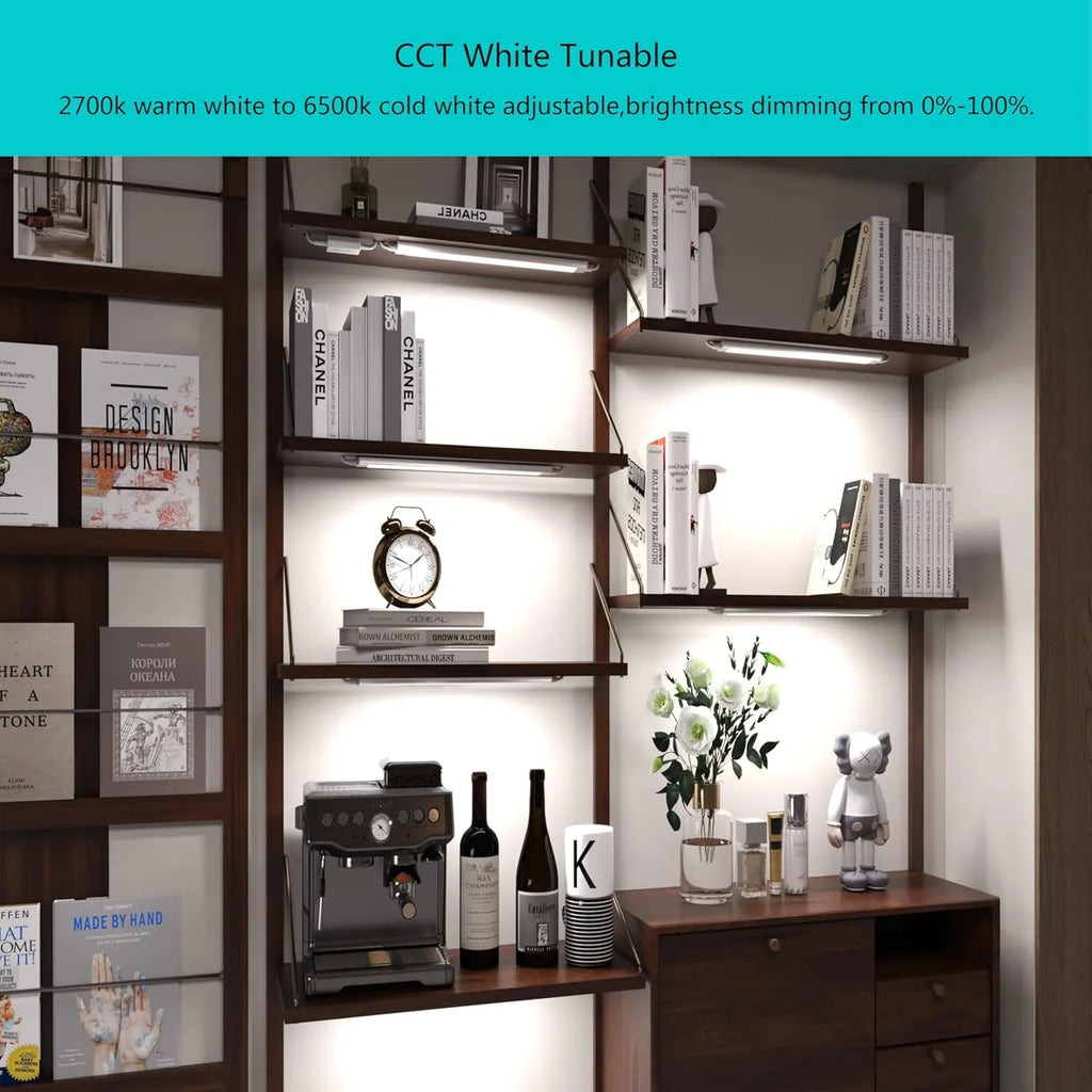 Bande lumineuse intelligente sous meuble, blanche et à intensité variable