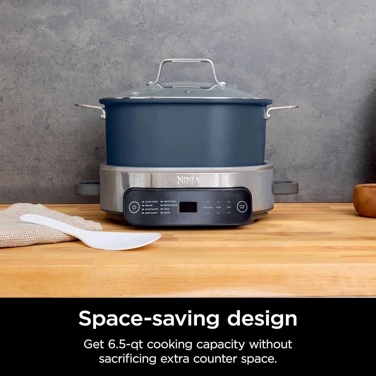 Mijoteuse Ninja 8,5 pintes, multicuiseur avec four hollandais et cuiseur vapeur