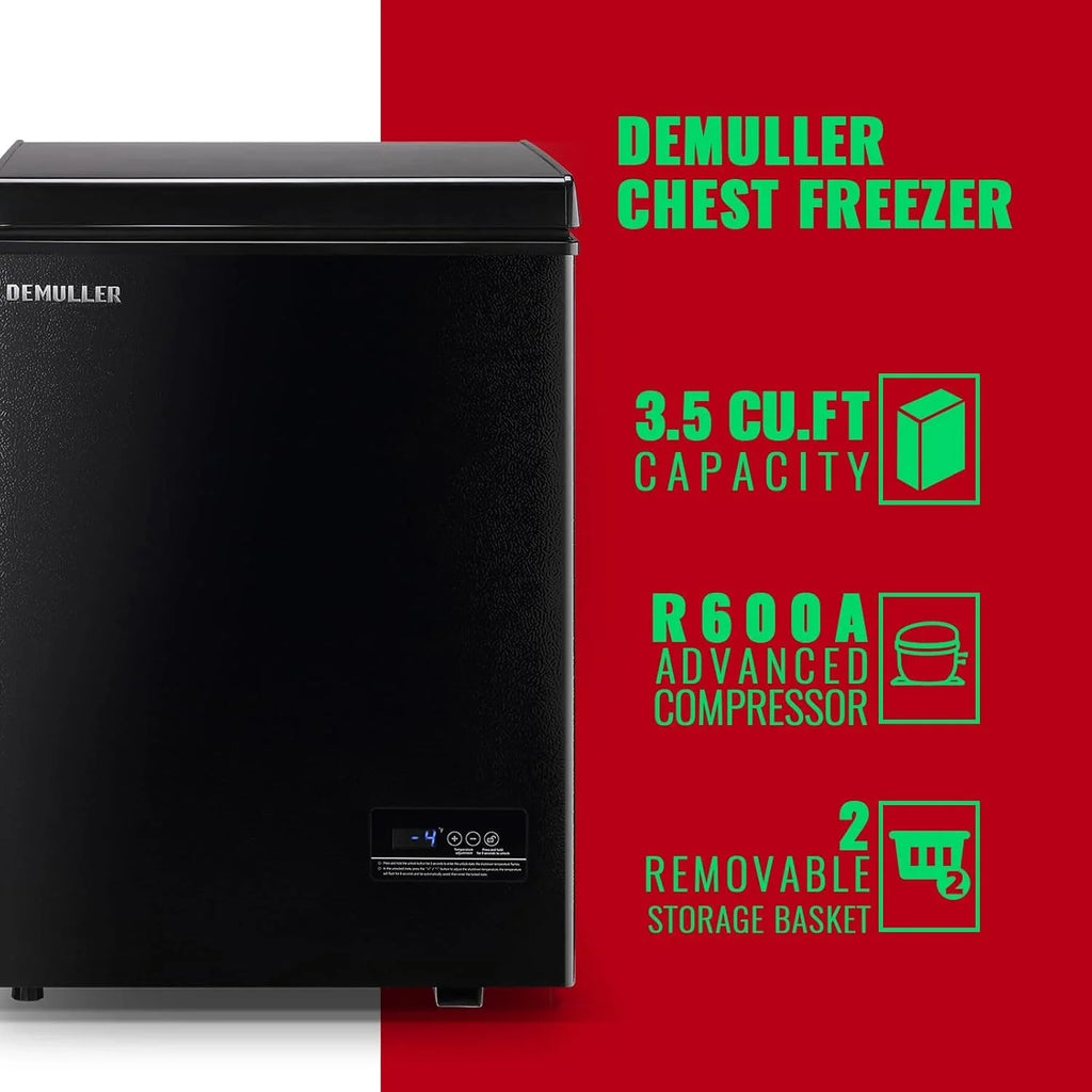 Congélateur vertical de 5,0 pieds cubes, congélateur autonome, mini-congélateur compact à chargement par le haut