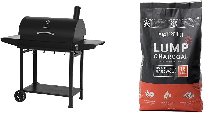 Barbecue au charbon de bois Royal Gourmet CC1830T de 30 pouces avec grille de réchaud et panier de rangement avant, barbecue extérieur avec 627 po²