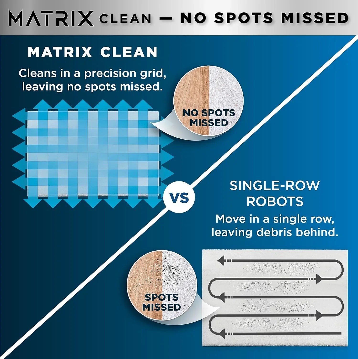 Aspirateur robot, commande vocale, navigation, carte du domicile, stockage de 60 jours