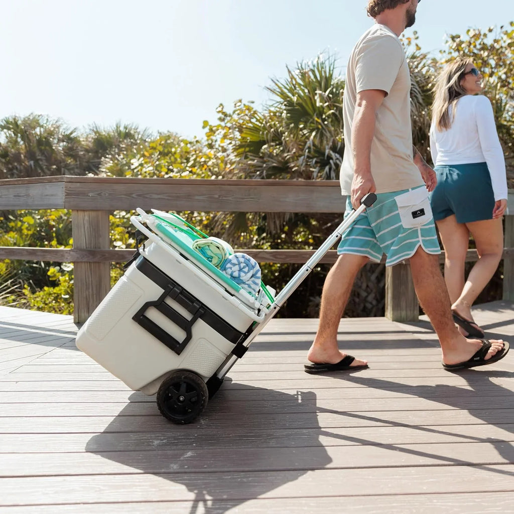 Glacière à roulettes Igloo 52 pintes, glacière rigide isolée