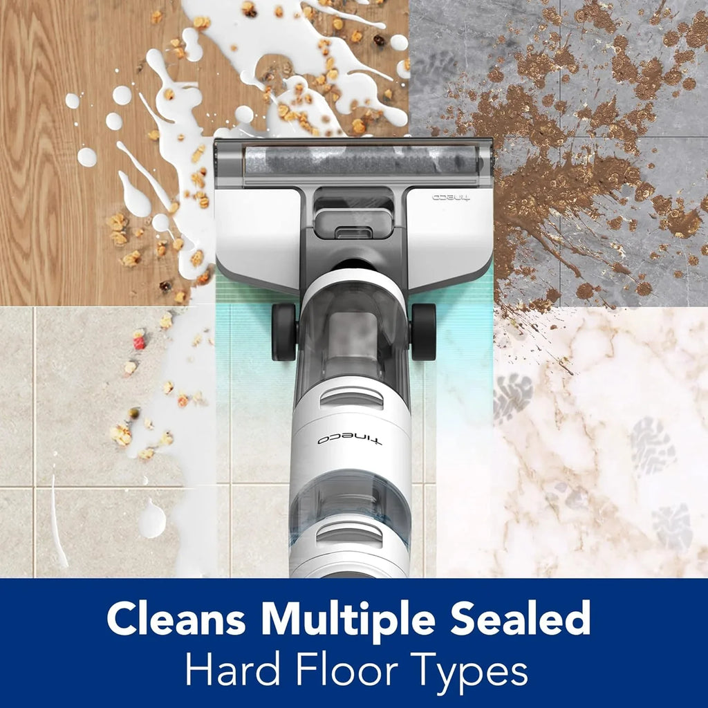 Nettoyeur et serpillière sans fil pour sols secs et humides