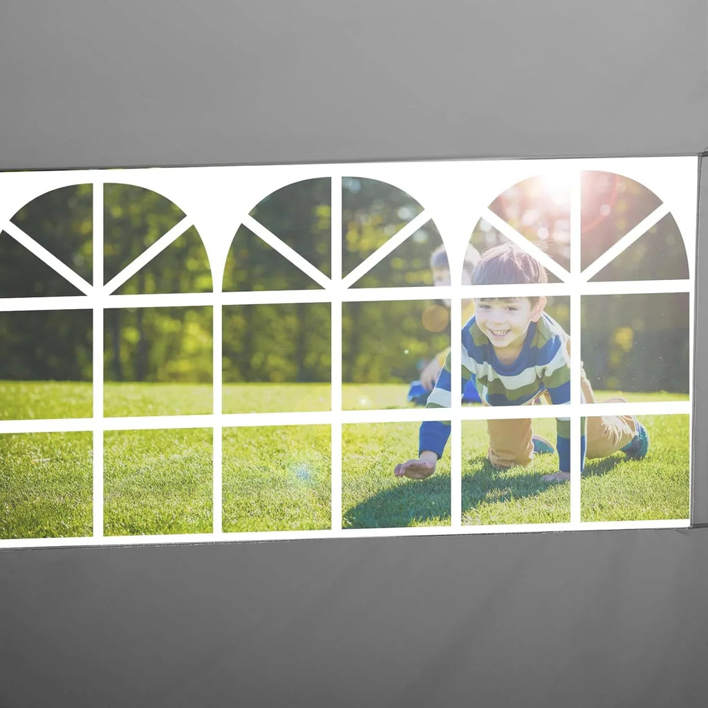 Tente pop-up robuste COBIZI 10x20 avec 6 parois latérales, facile à installer