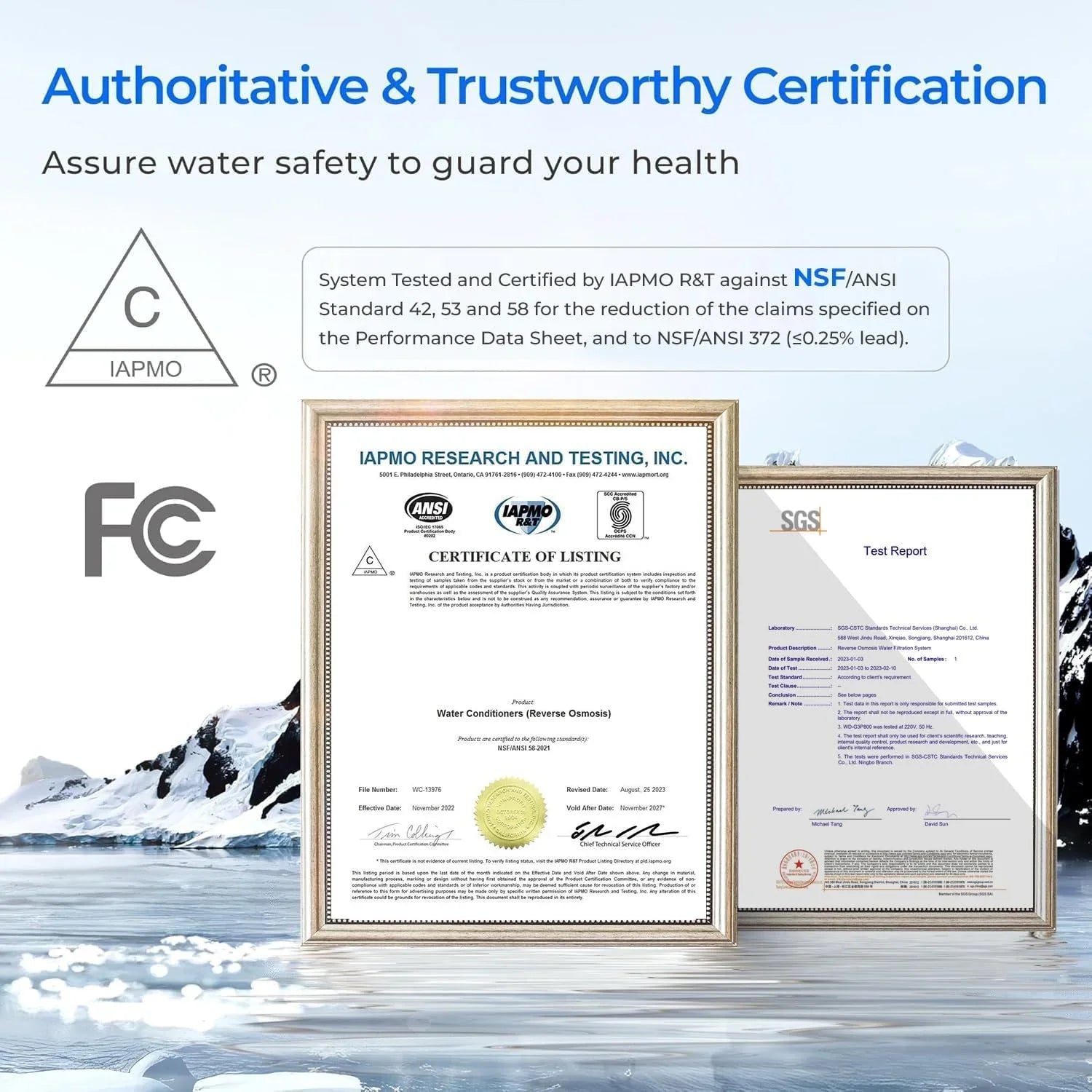 Système d'osmose inverse Waterdrop G3P600 Filtre à eau Robinet LED intelligent