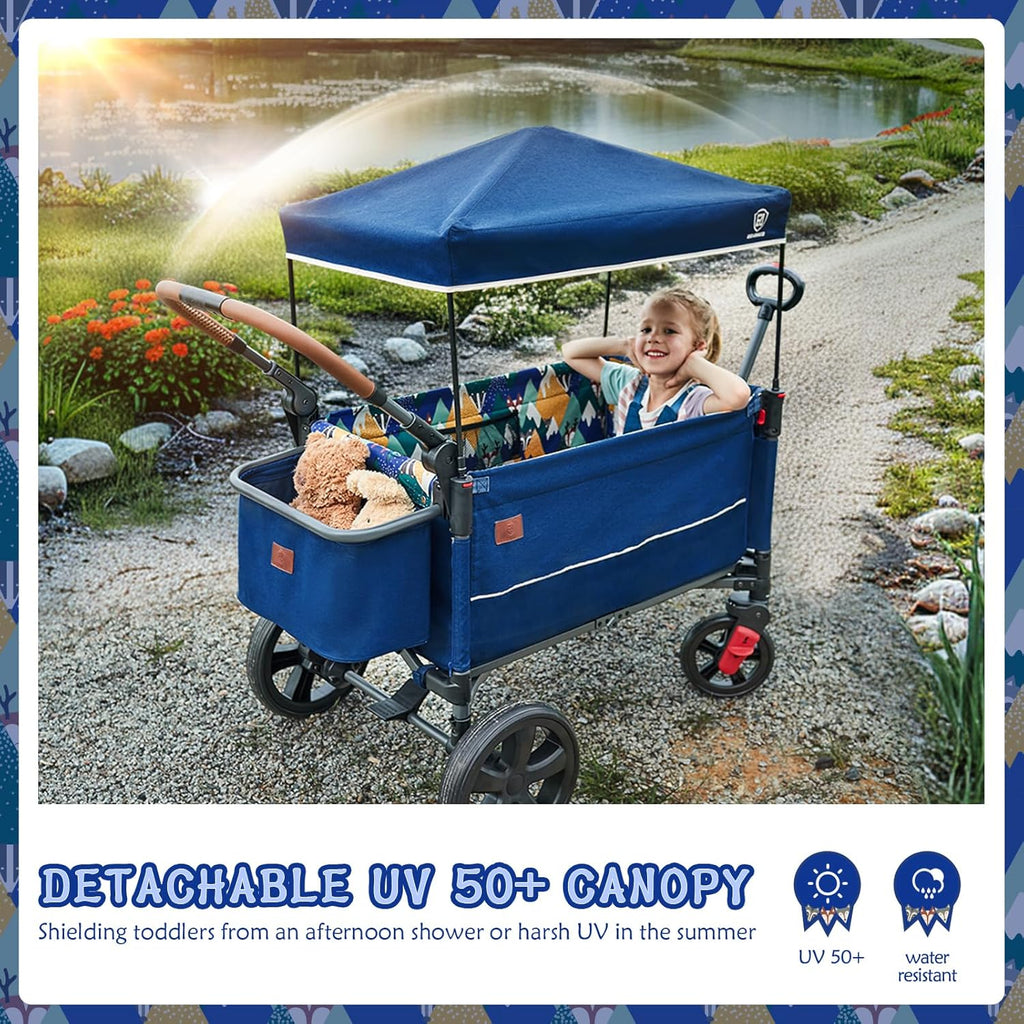 Poussette de voyage à fermeture éclair latérale EVER ADVANCED, poussette push-pull,