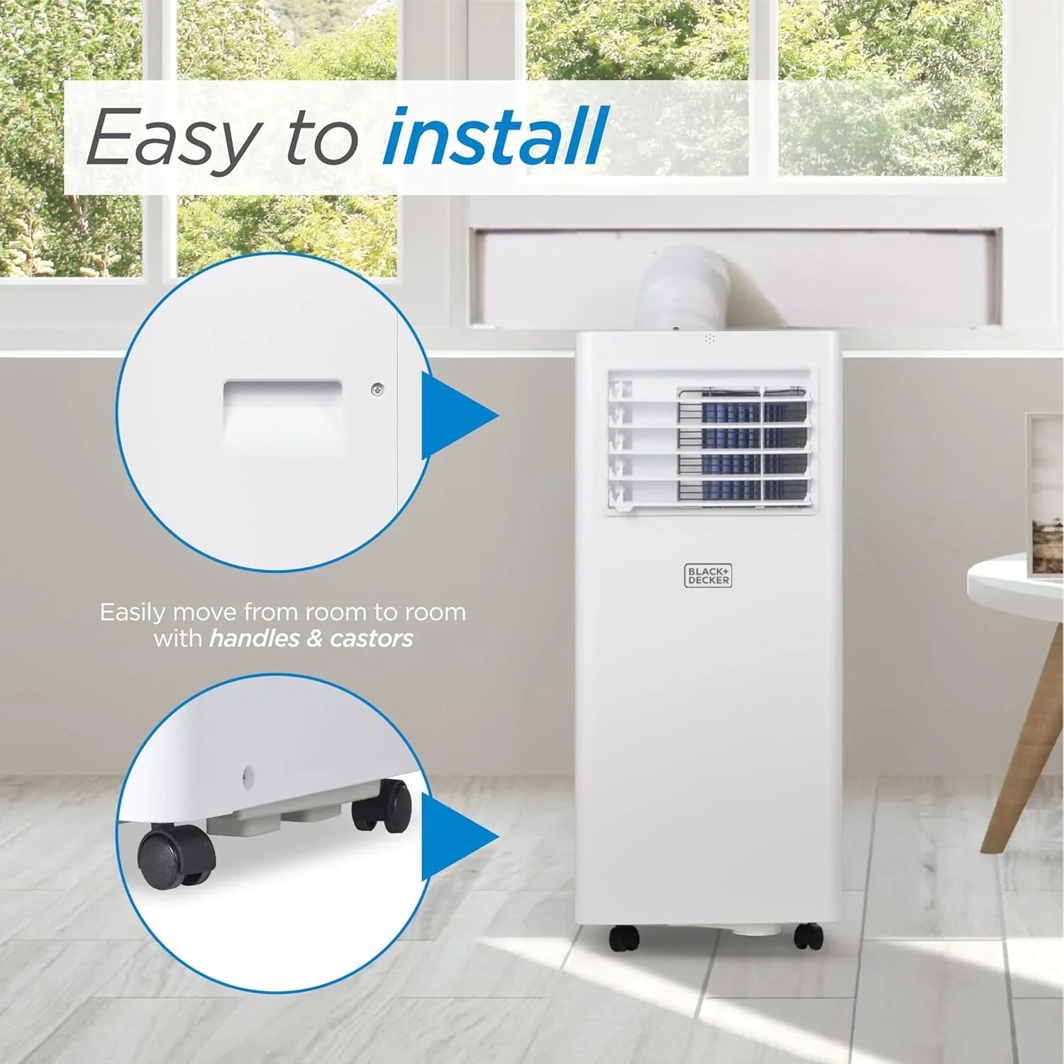 Climatiseur portatif BLACK+DECKER 10 000 BTU pour pièces jusqu'à 450 pi² avec télécommande