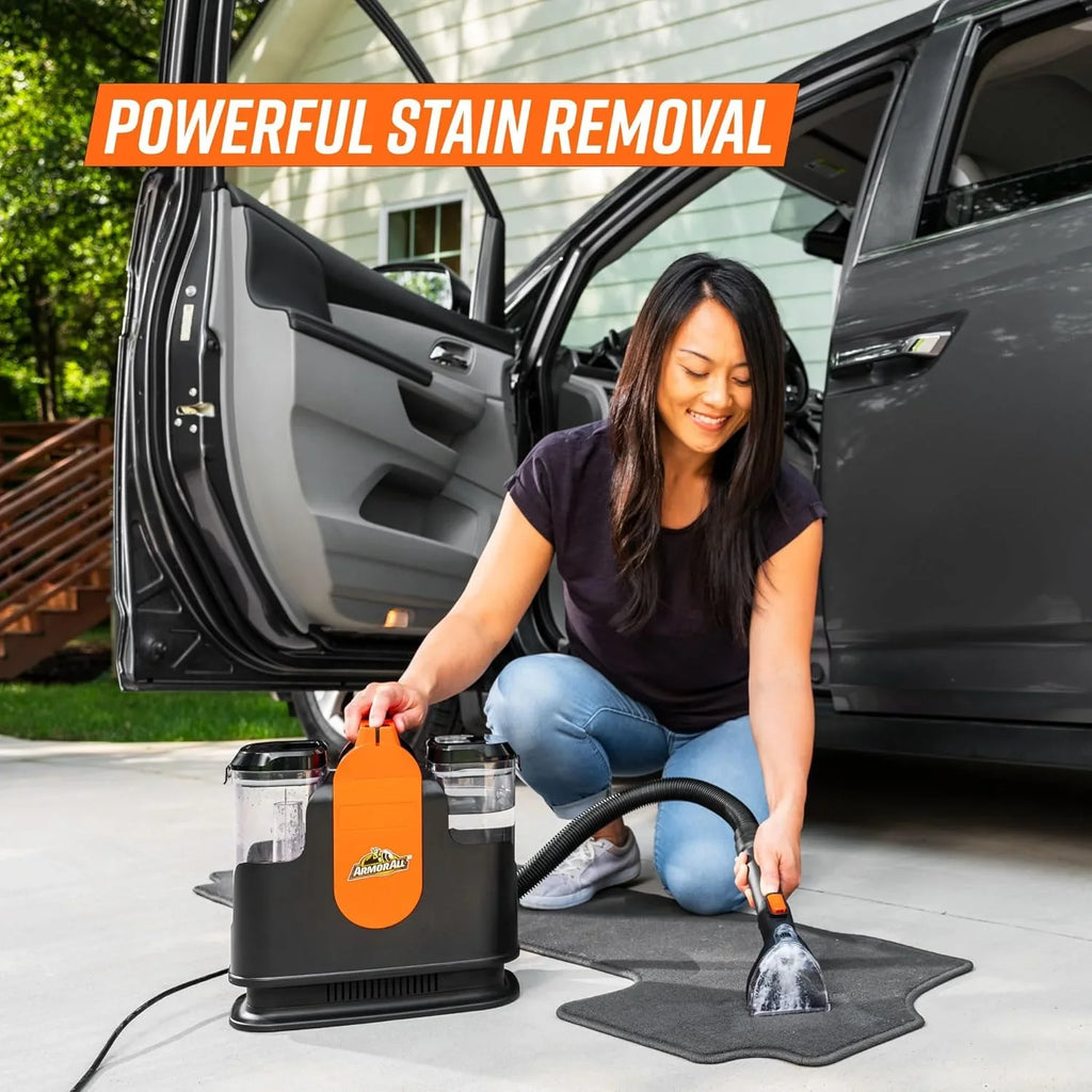 Nettoyeur de taches portable de 7 ampères pour le nettoyage de la voiture, des tapis et des tissus d'ameublement