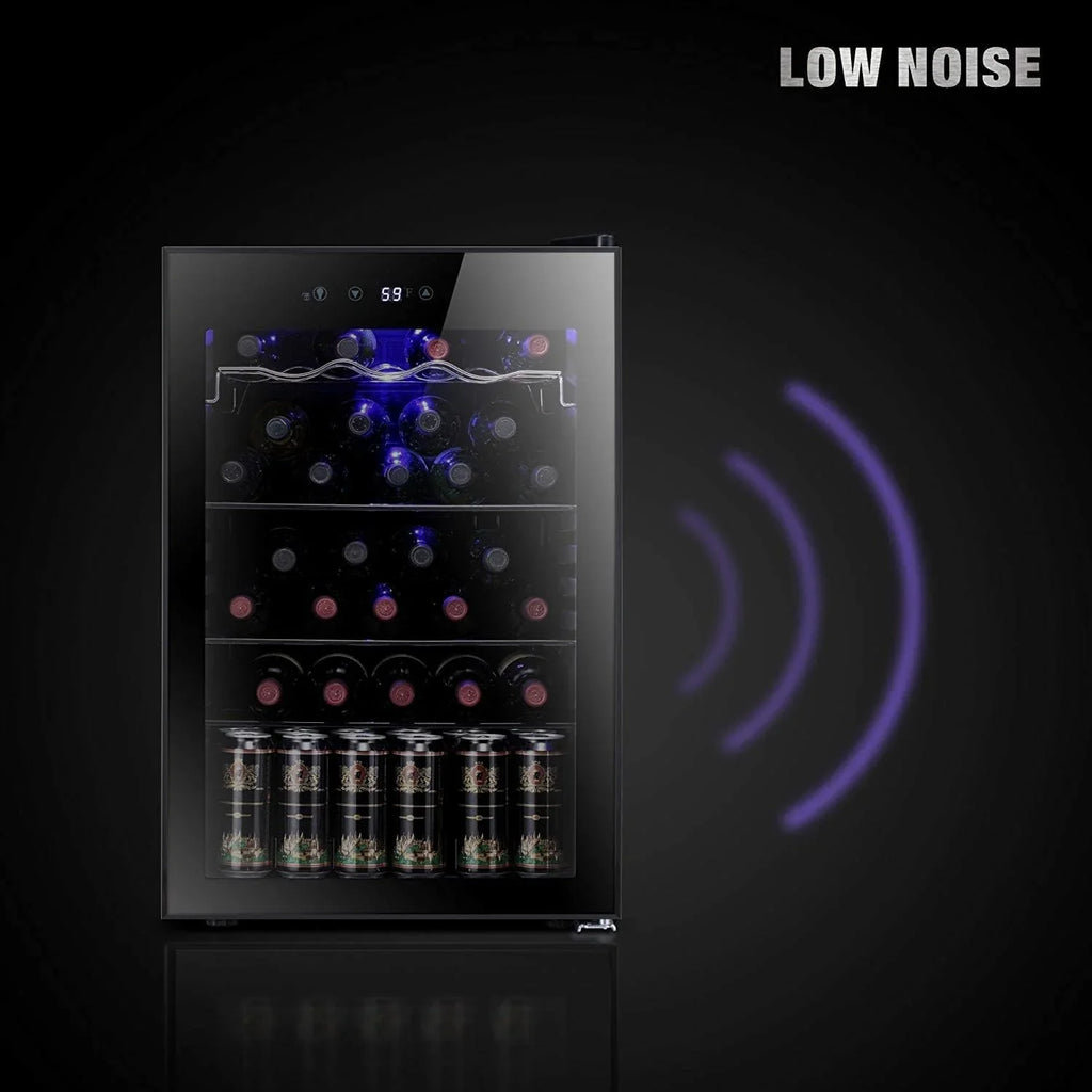 Refroidisseur à vin Antarctic Star 26 bouteilles 130 canettes Réfrigérateur à boissons Mini refroidisseur à vin