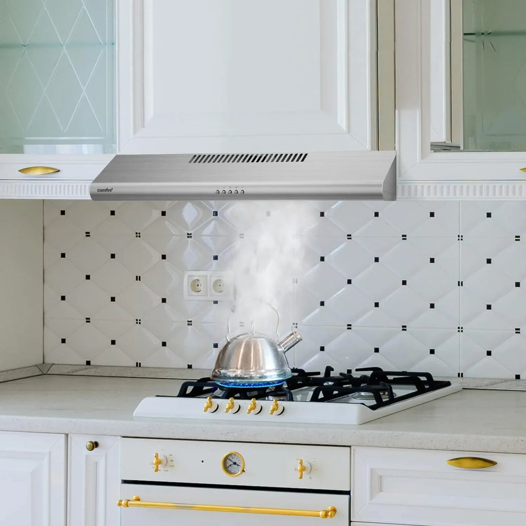 Filtre de cuisine réutilisable en acier inoxydable durable Comfee 30 po pour conduit/sans conduit sous armoire