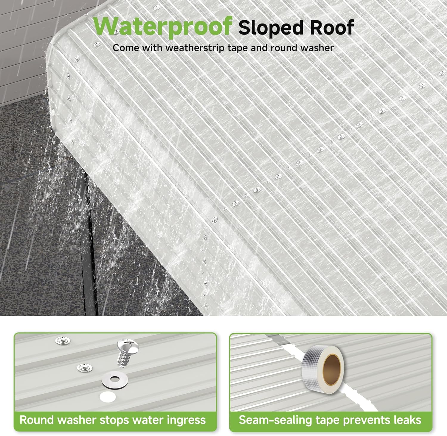 Abri d'auto en métal robuste de 10'x15', abri de garage extérieur avec cadre plus lourd