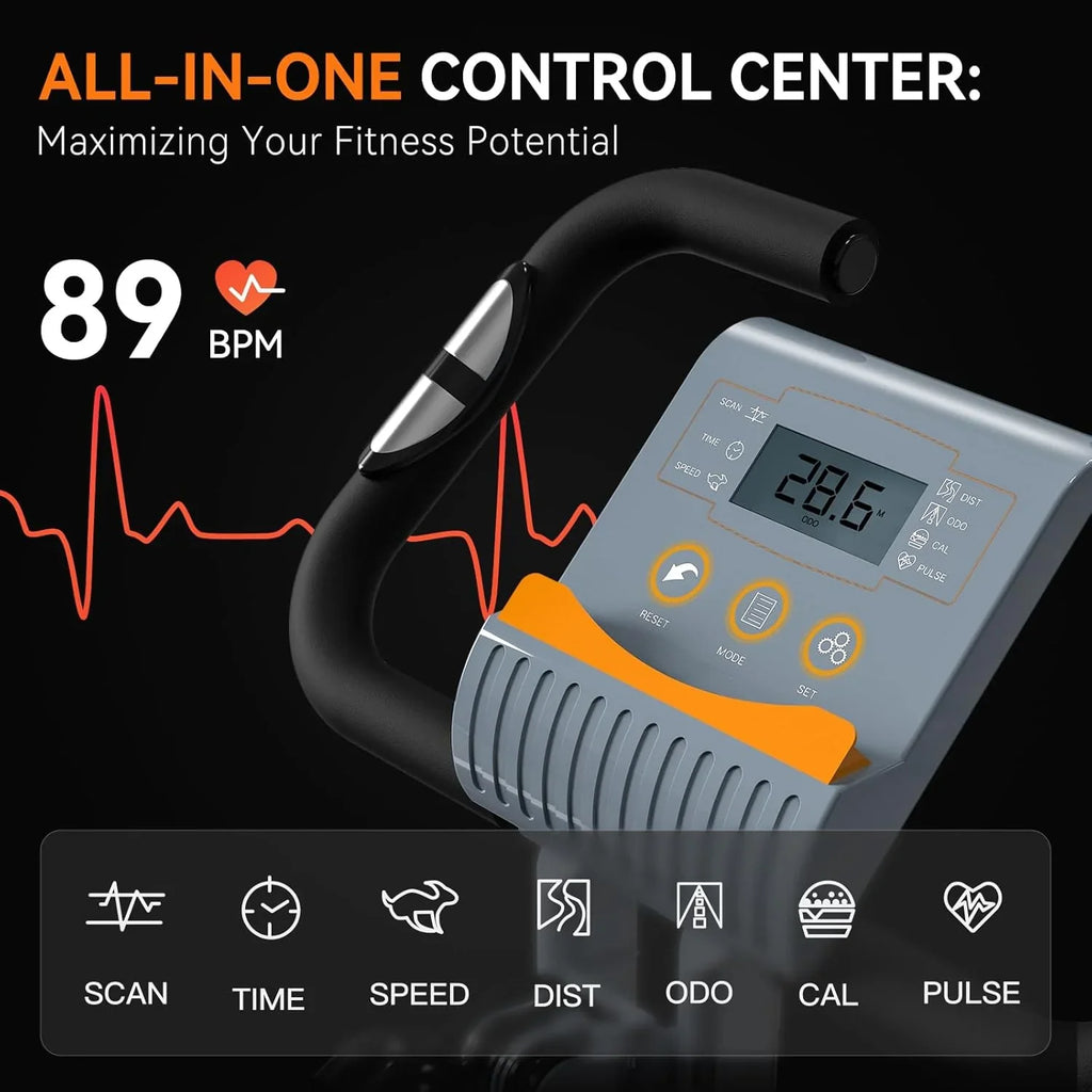 Vélo d'appartement pliable 5 en 1 pour usage domestique, vélo d'appartement d'intérieur