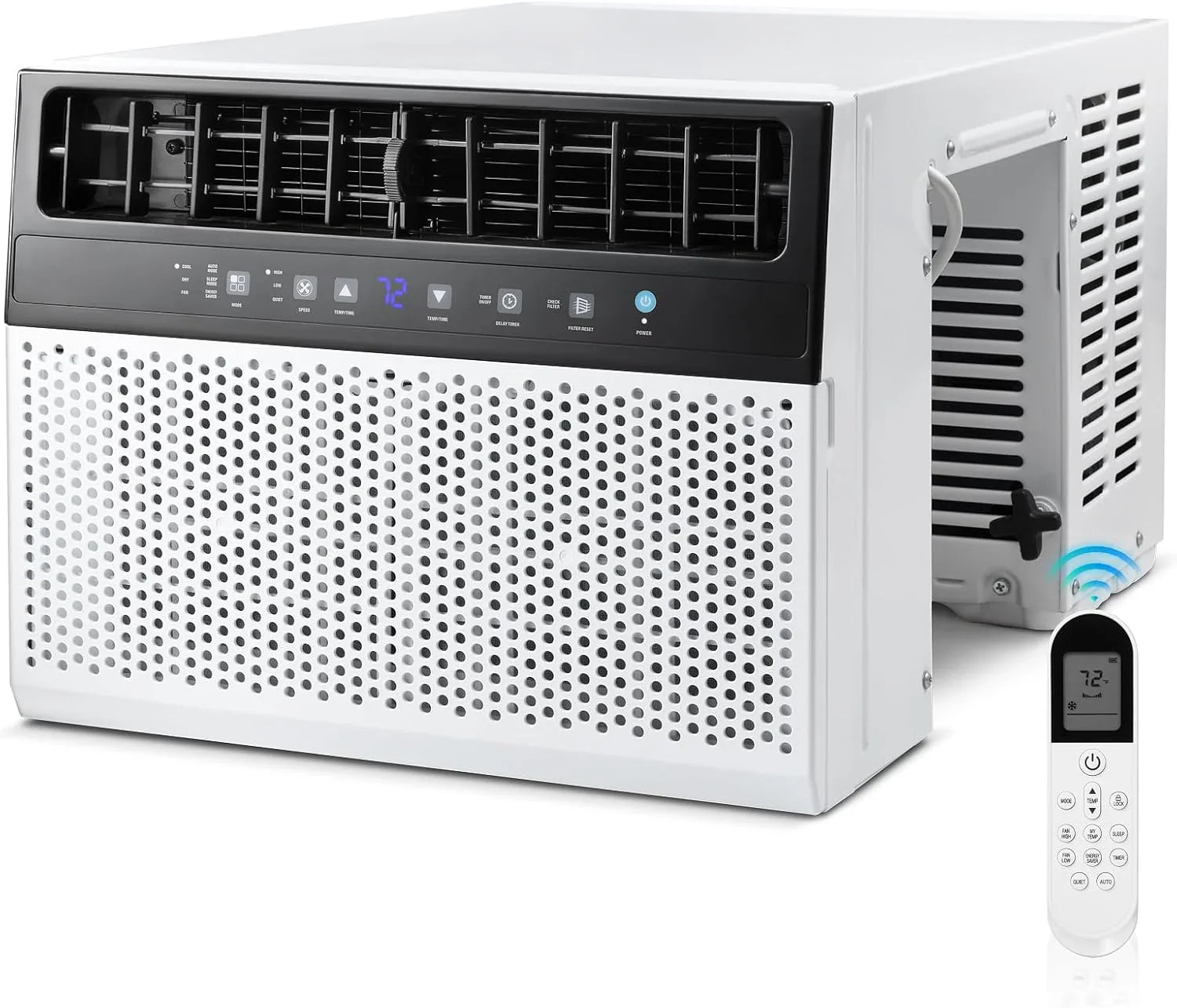 Climatiseur de fenêtre en U Antarctic Star 12 000 BTU, refroidit jusqu'à 550 pi² avec 6 modes, minuterie 24 h, climatiseurs de fenêtre ultra silencieux