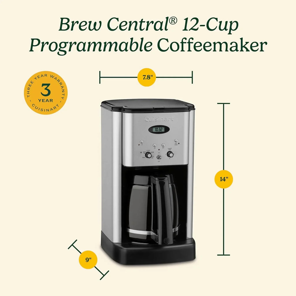 Cafetière programmable 12 tasses DCC-1200P1, carafe