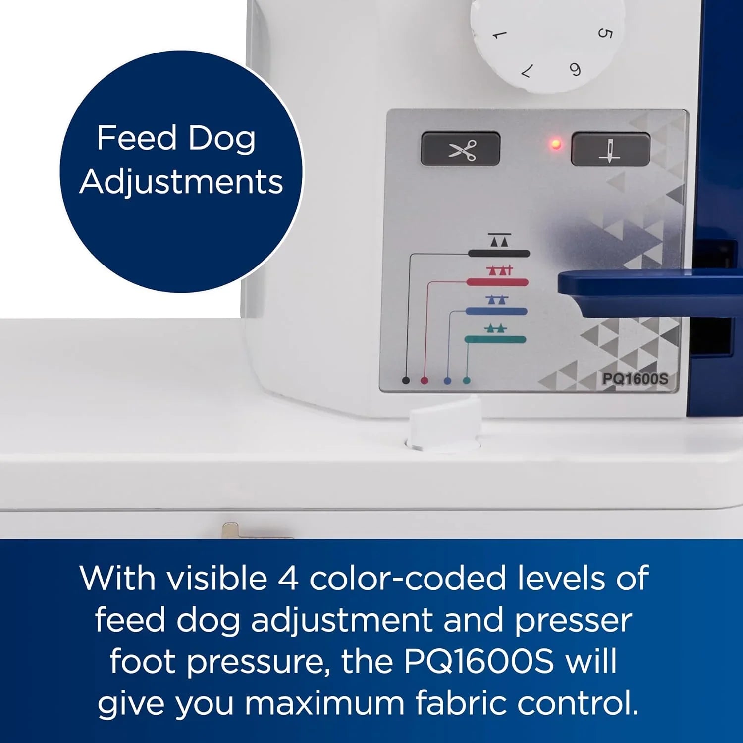 Machine à coudre et à quilter à point droit haute vitesse Brother PQ1600S