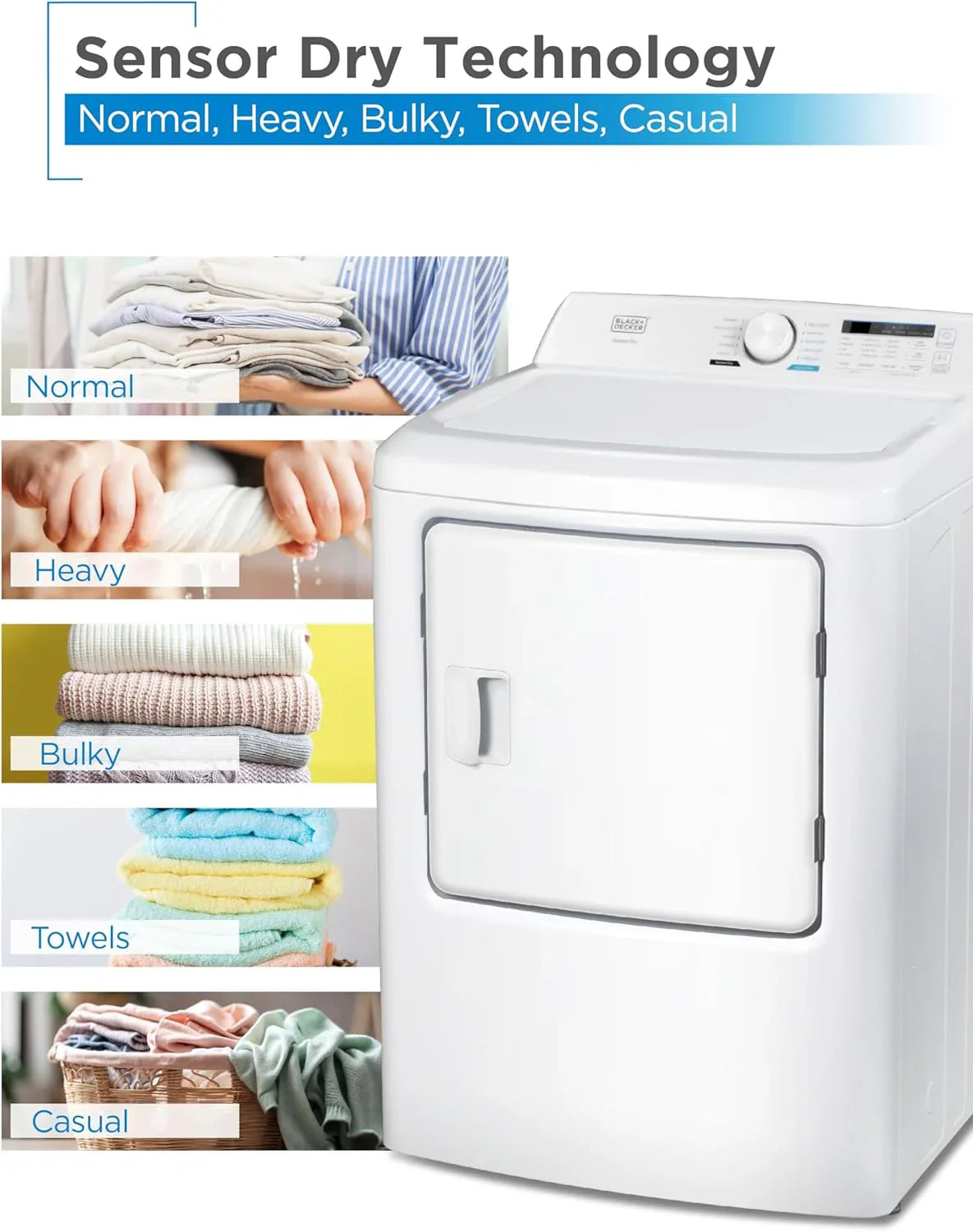 Sèche-linge compact, sèche-linge électrique de 1,5 pi³, 850 W, sèche-linge portatif ventilé de 120 V