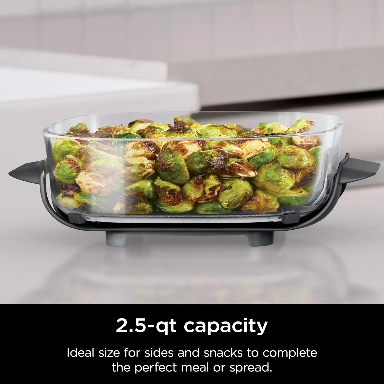 Ninja Crispi Friteuse à air portative en verre 4-en-1