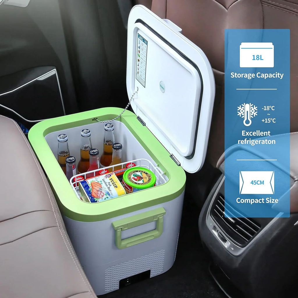 Réfrigérateur de voiture portable de 23 pintes (22 litres) avec compresseur