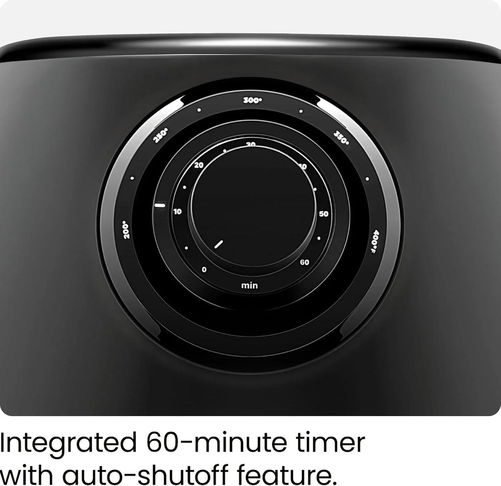 Chefman compacte digitale heteluchtfriteuse van 6,3 liter met draaispit, dehydrator en heteluchtoven, 8 aanraakgevoelige voorinstellingen. 