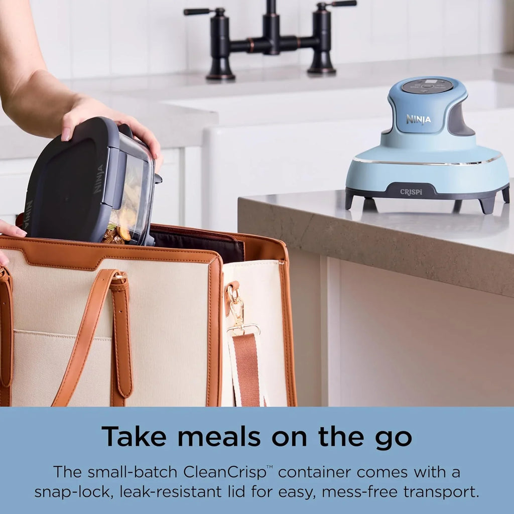 Ninja Crispi Friteuse à air portative en verre 4-en-1