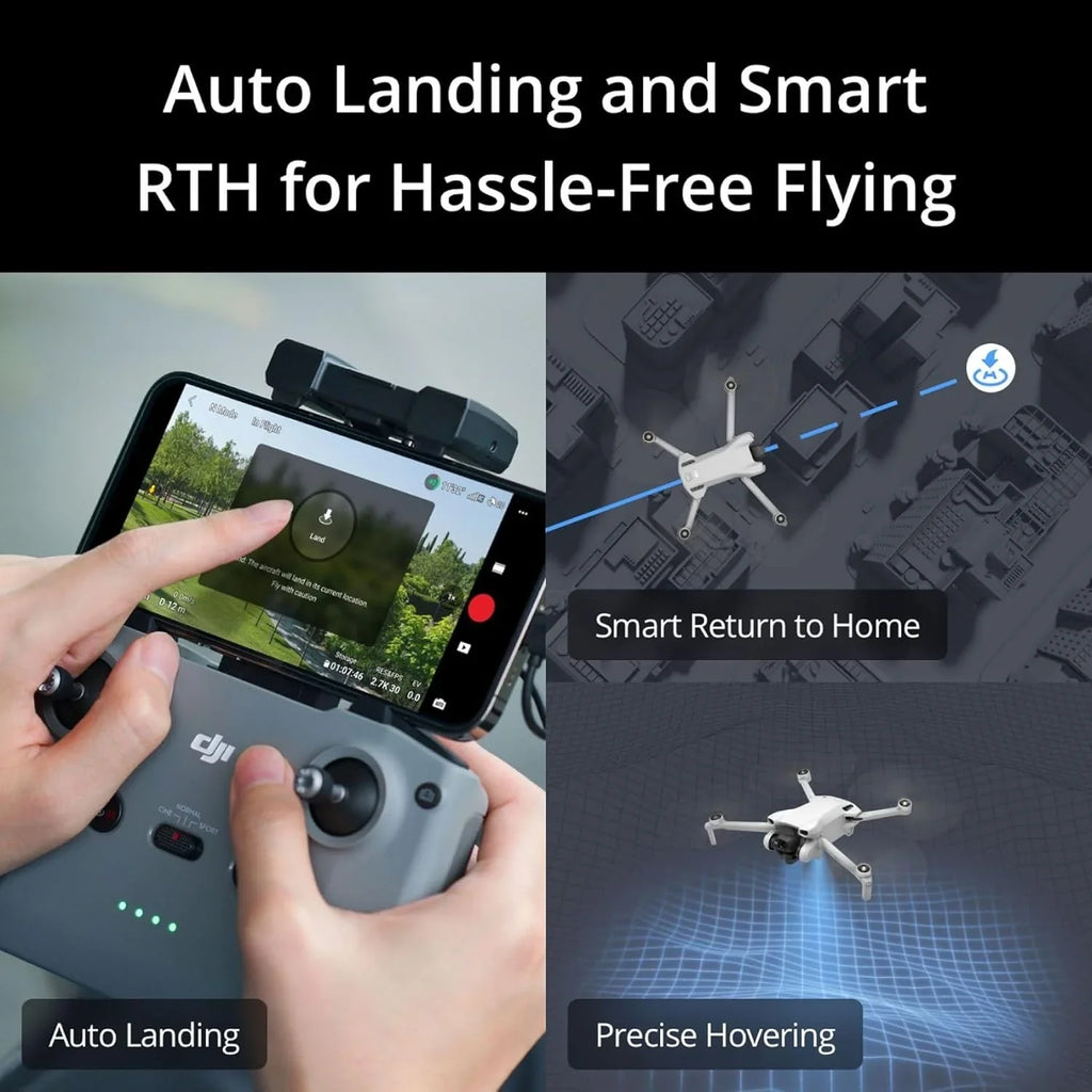 Drone DJI Mini 3 Adult 4K Camera : 38 minutes de temps de vol et jusqu'à 10 km (32 800 pi) de distance de transmission vidéo