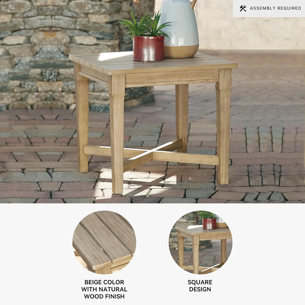 Terrasse extérieure avec vue sur la côte et canapé en eucalyptus