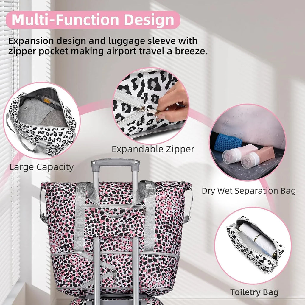 Ensemble de bagages 6 pièces, ensemble de valises rigides extensibles avec roulettes pivotantes, ensemble de bagages à roulettes légers