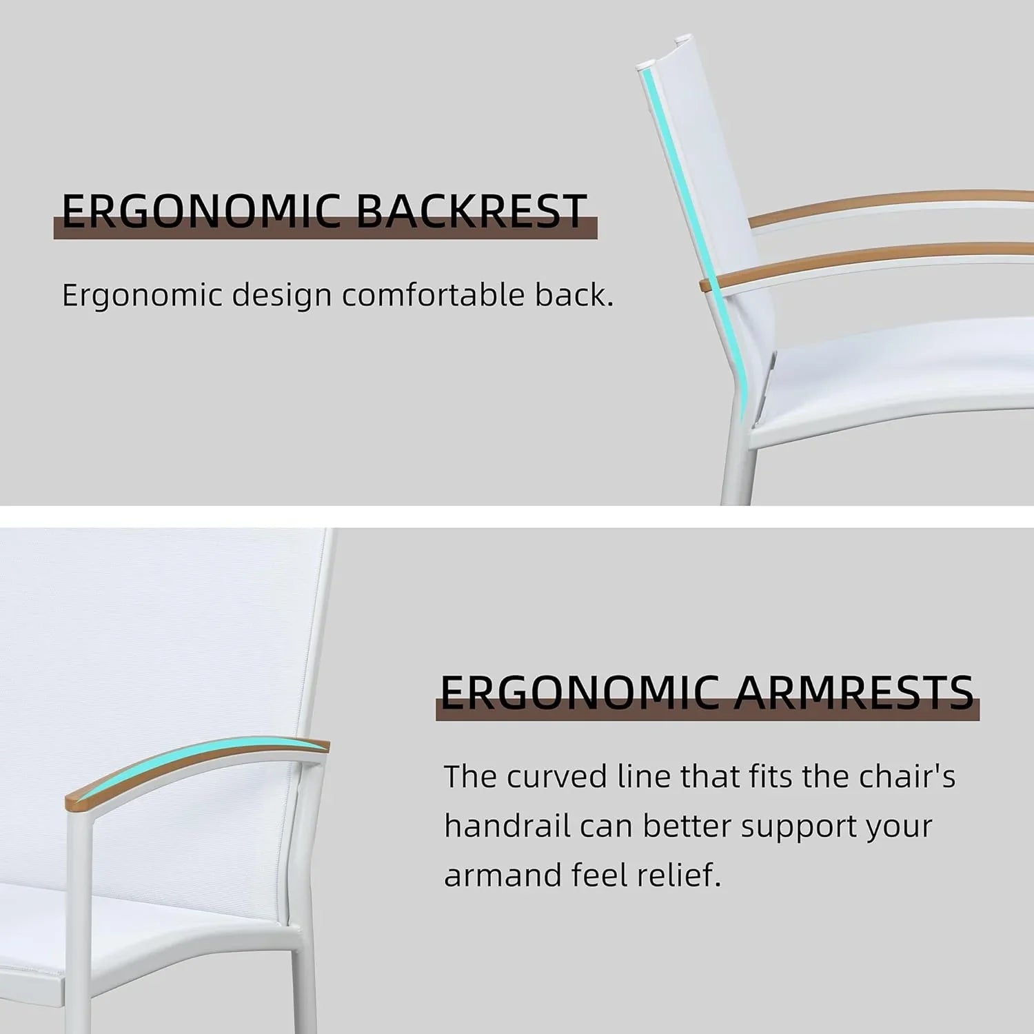 Ensemble bistro de patio 3 pièces Shintenchi Ensemble bistro de réception en tissu