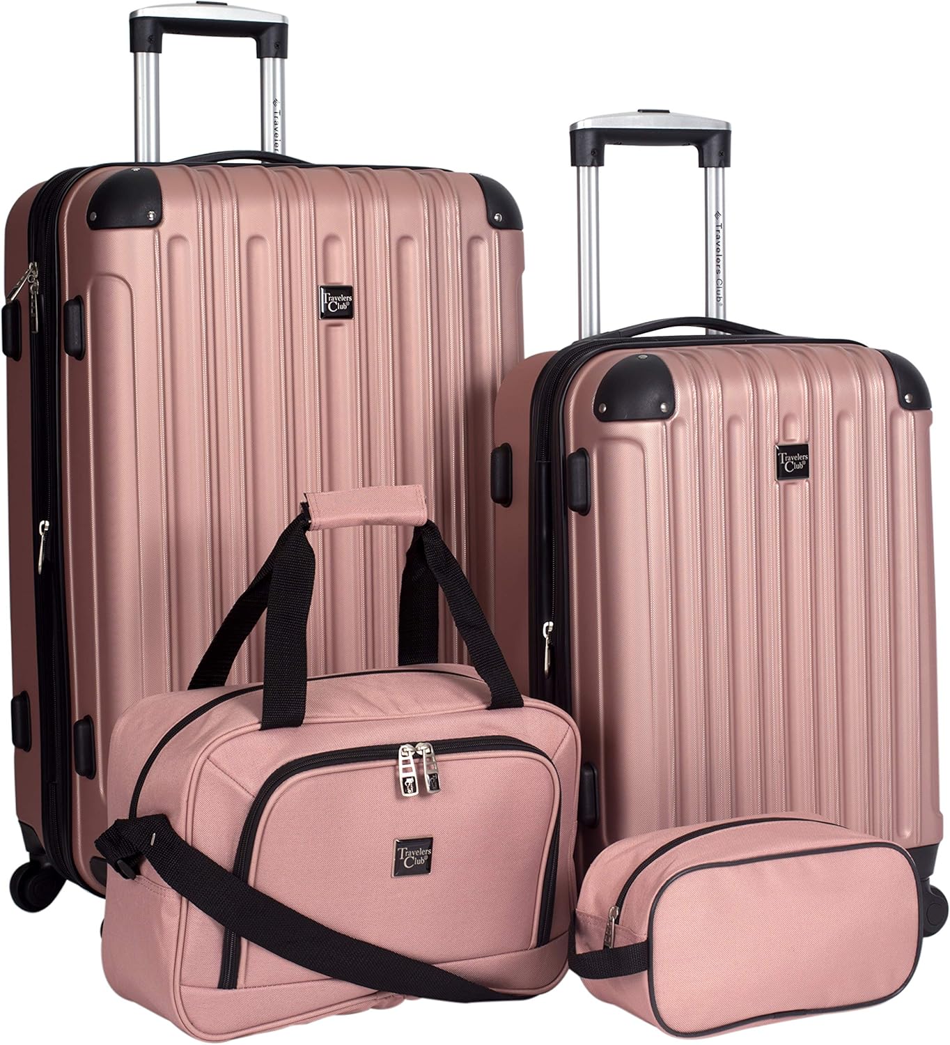 Valises de voyage rigides, lilas, lot de 4