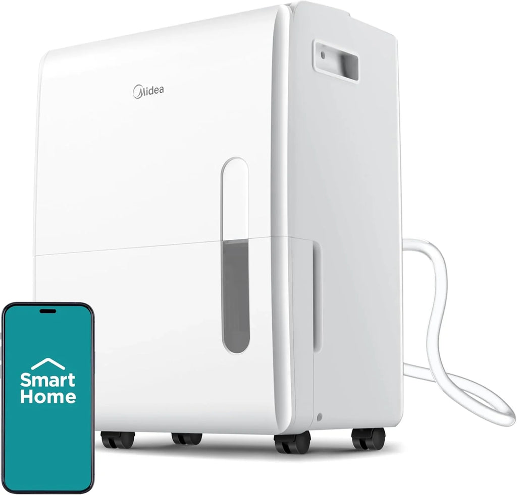 Déshumidificateur Midea de 4 500 pi² avec pompe, certifié Energy Star, 50 pintes