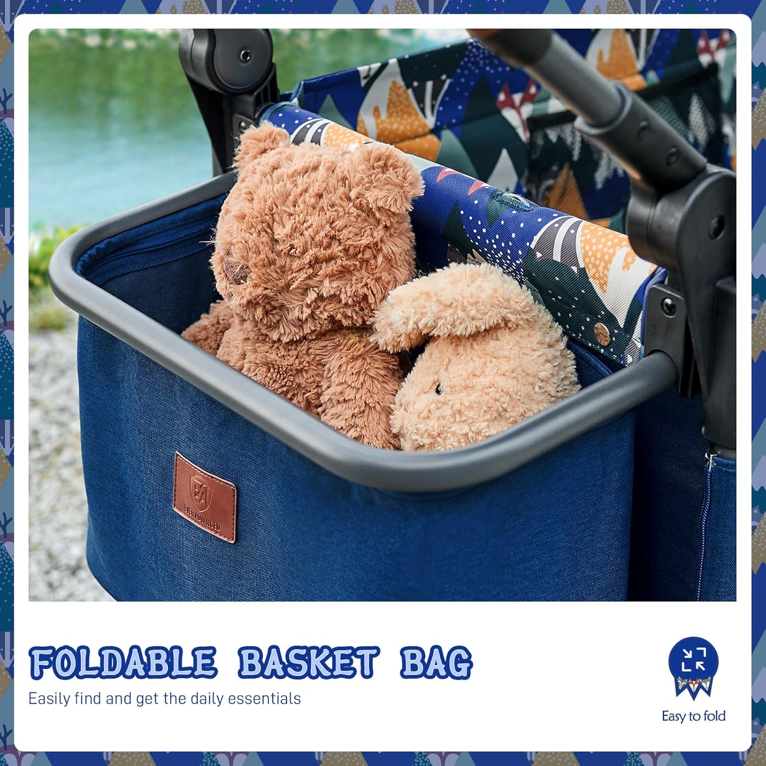 Poussette de voyage à fermeture éclair latérale EVER ADVANCED, poussette push-pull,