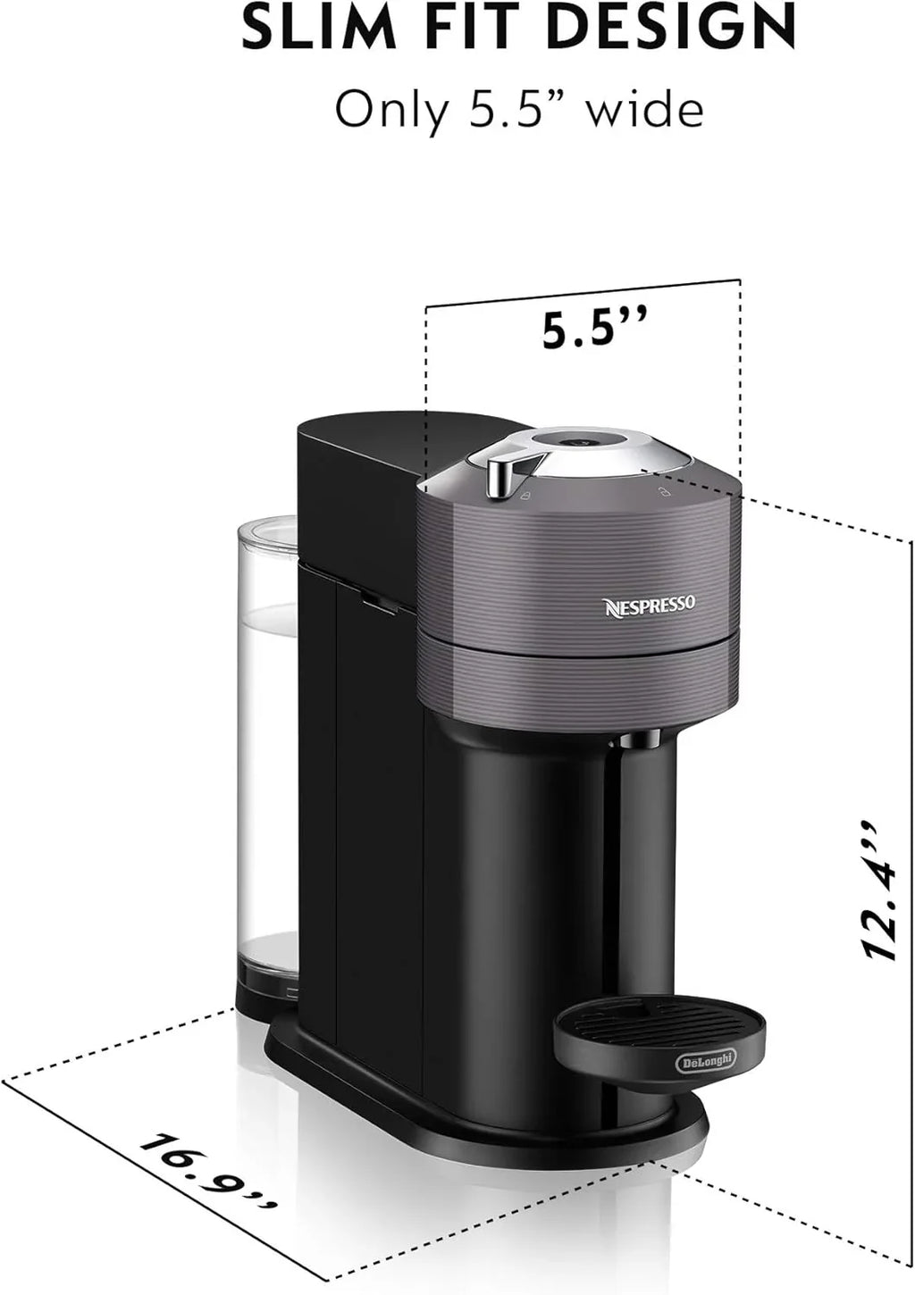 Nespresso Vertuo Next de De’Longhi – Machine à café et expresso blanche