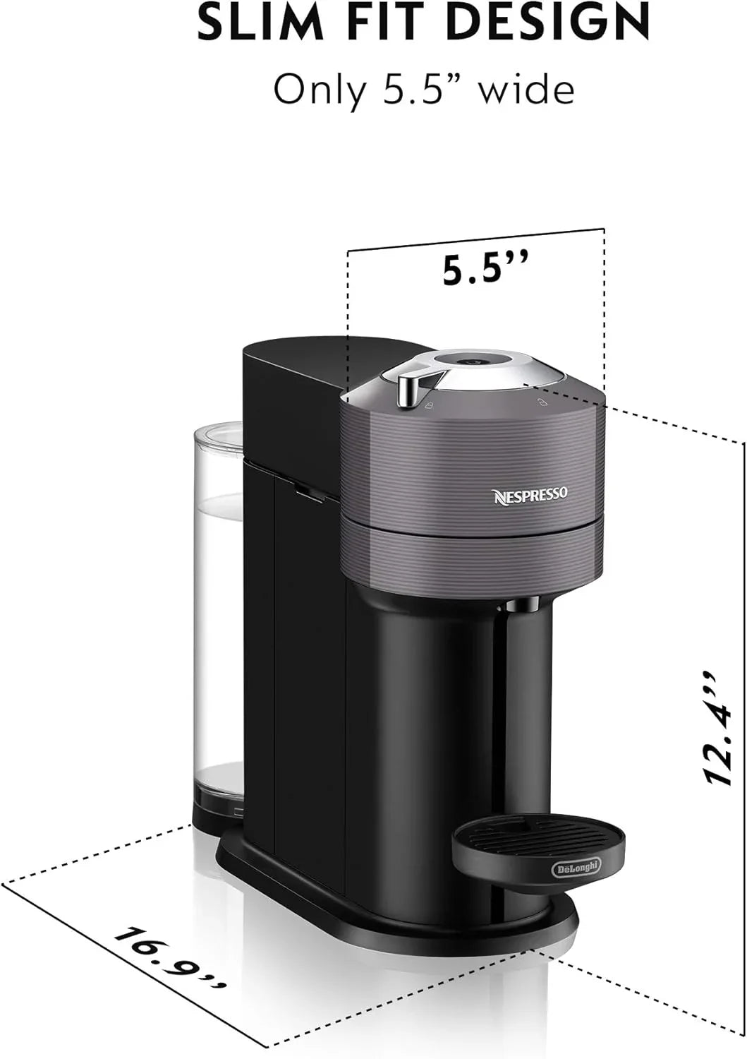 Nespresso Vertuo Next de De’Longhi – Machine à café et expresso blanche