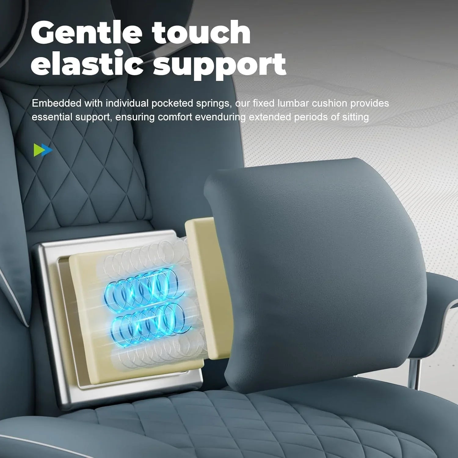 Grande chaise de bureau à dossier haut, chaise de jeu en cuir à dossier haut avec repose-pieds