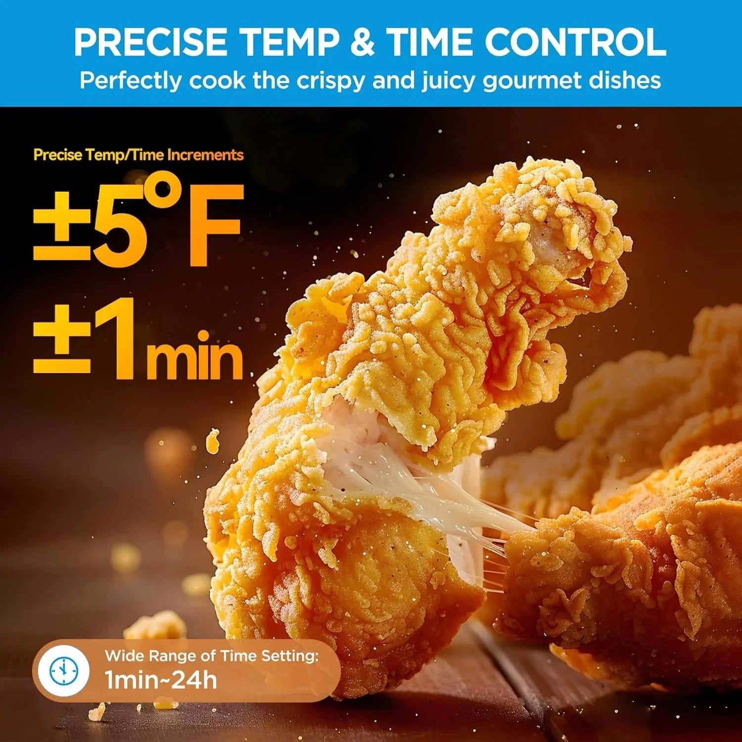 Grille-pain à porte française Flexify, combiné friteuse à air, 26,4 litres, très grand four de comptoir à friteuse à air, combiné 10 en 1