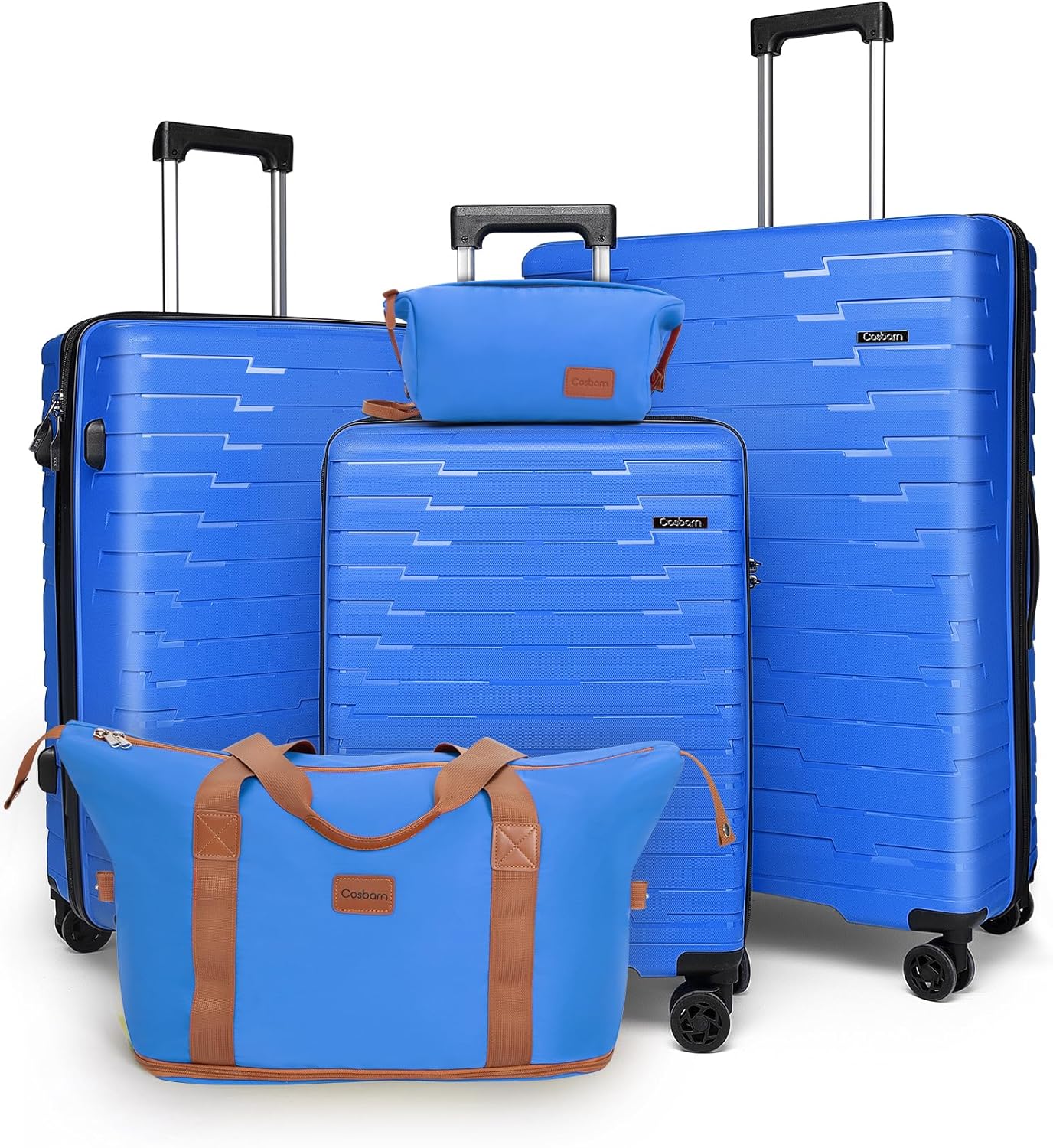 Ensemble de 5 bagages à roulettes, valise rigide en ABS avec roulettes pivotantes