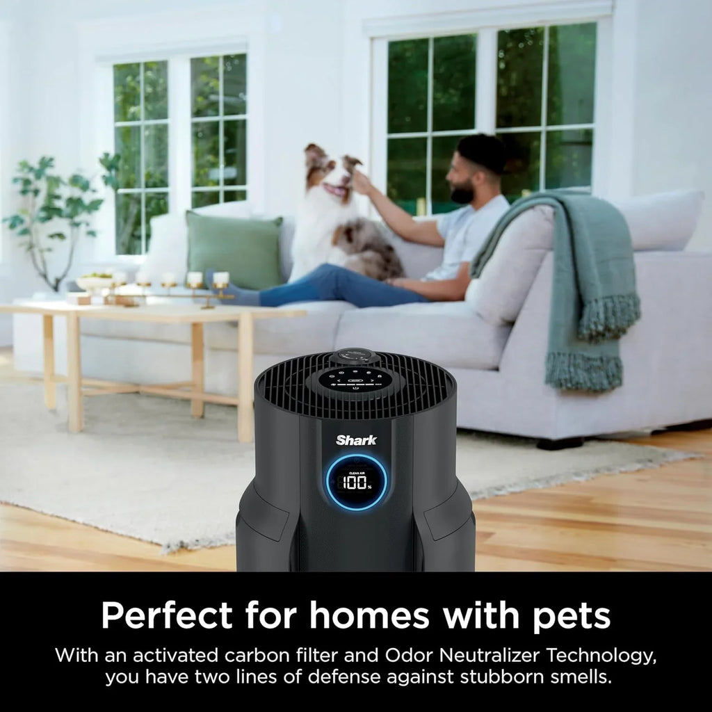 Purificateur d'air Compact Pro avec filtration HEPA longue durée, pour squames d'animaux, poussière, fumée, allergènes, jusqu'à 250 pi².