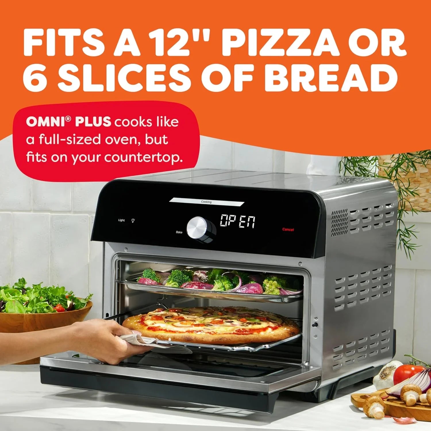 Friteuse à air Instant Pot Omni Plus 19QT/18L, fonction 10 en 1, convient aux pizzas de 12 pouces